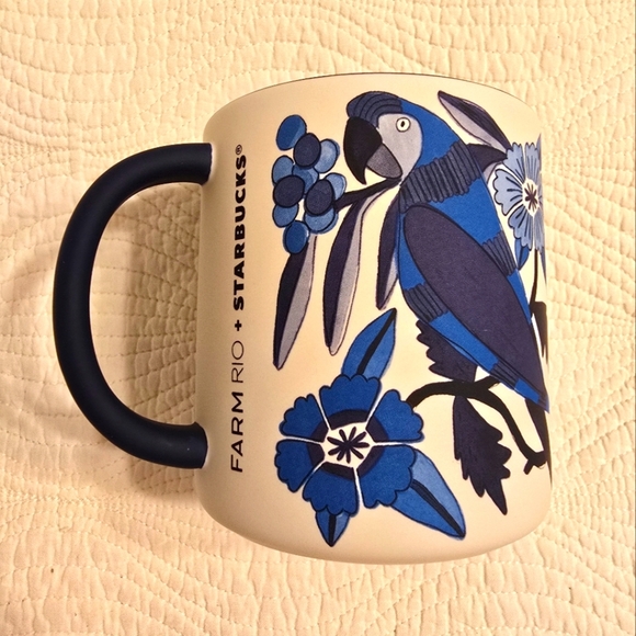 NIB Starbucks X Farm Rio Limited Edition Collab Mug, Lenco Azulejo - Picture 5 of 10